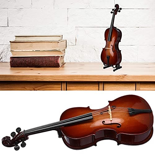 Miniature Wooden Cello Model for Children and Lovers