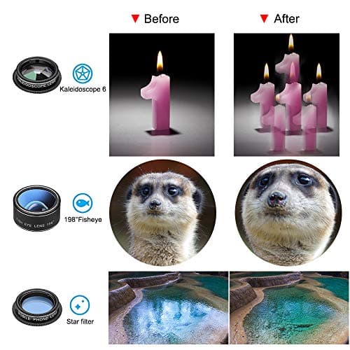 Cell Phone Camera Lens Kit for iPhone and Samsung Android Smartphones