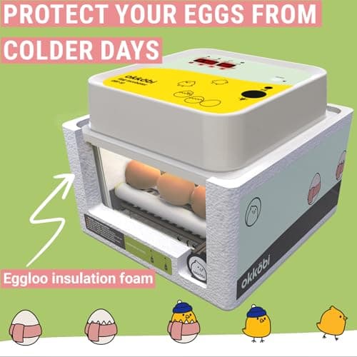 12-Egg Okkobi OBI-12 Incubator with Automatic Turning & Humidity Control