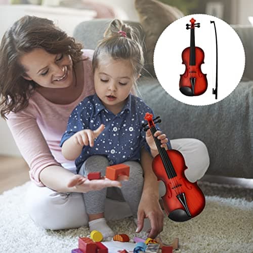 Antique Vaguelly Plastic Violin & Ukulele Kids Musical Toy