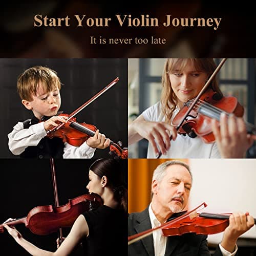 Eastar 3/4 Violin Kit for Beginners with Case, Rosin, Shoulder Rest, Bow, and Strings