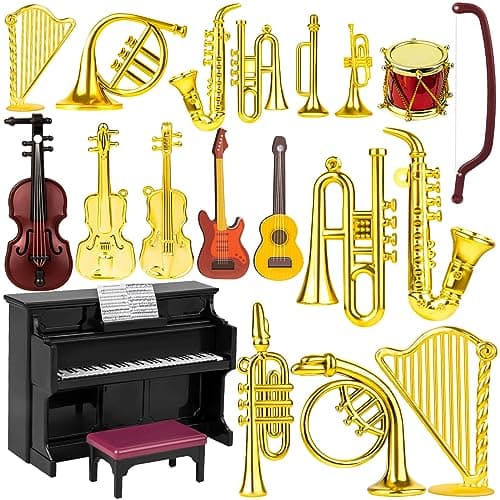 Miniature Musical Instruments for Dollhouses