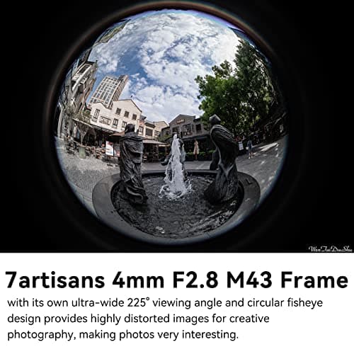 7artisans 4mm F2.8 Fish-eye Wide Lens for Fujifilm FX Mount Camera