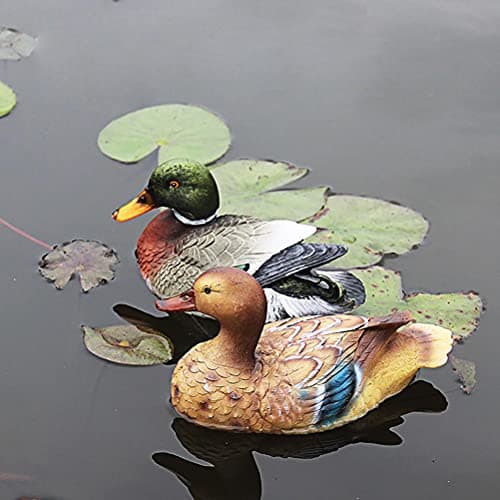 Zerodis Mini Duck Garden Statue for Outdoor Patio Yard Art