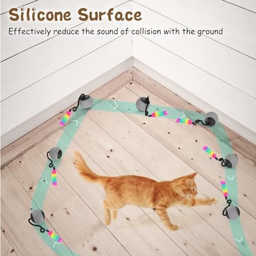 Interactive Cat Toy for Indoor Cats: DIY Moving Cat Ball Toy with LED Lights