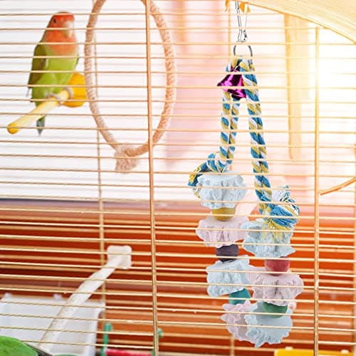Zerodis Colorful Hanging Foraging Toy for Cockatiels, Parakeets, and Lovebirds