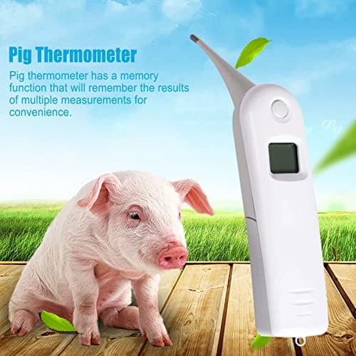 Zerodis LCD Digital Veterinary Thermometer for Pets with Memory Function