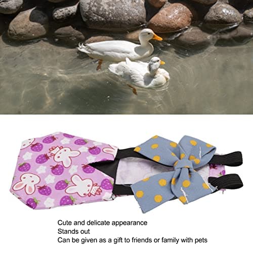 Reusable Duckling Chicken Goose Diaper with Bow Tie