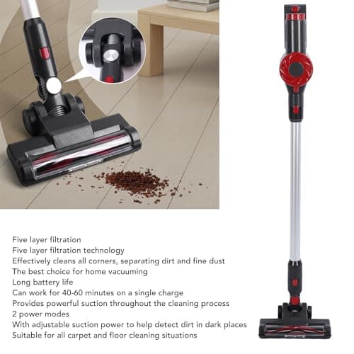 Zerodis 10Kpa Cordless Stick Vacuum 150W Brushless Motor Handheld Vacuum Cleaner