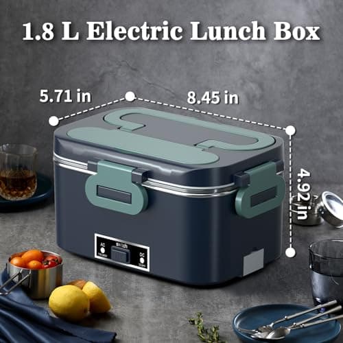 100W Fast Heating 1.8L Lunch Box for Adults Blue