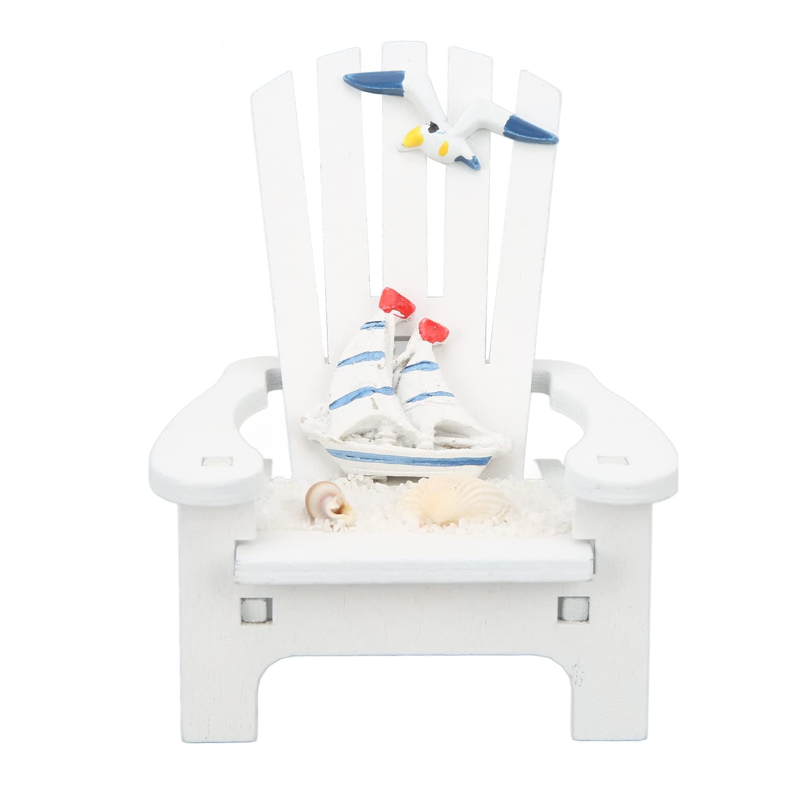 Zerodis Mini Adirondack Beach Chair Ornaments for Coastal Home Decor