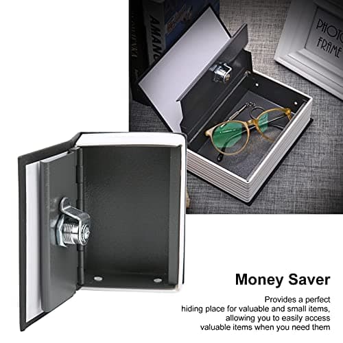 Secure Book with Combination Lock for Jewelry and Cash