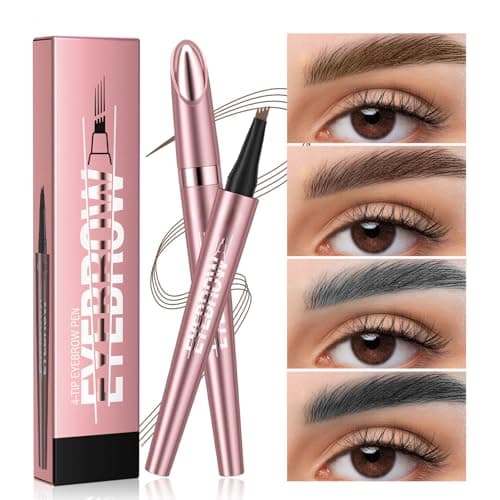 3D Microblading Eyebrow Pencil, 2#Dark Brown, Long-Lasting, Waterproof