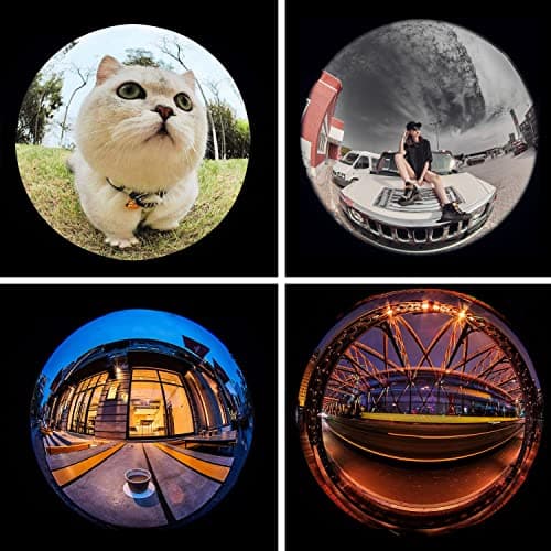 210° Fish Eye Lens for iPhone, Samsung, Pixel, BlackBerry, iPad, Notebook