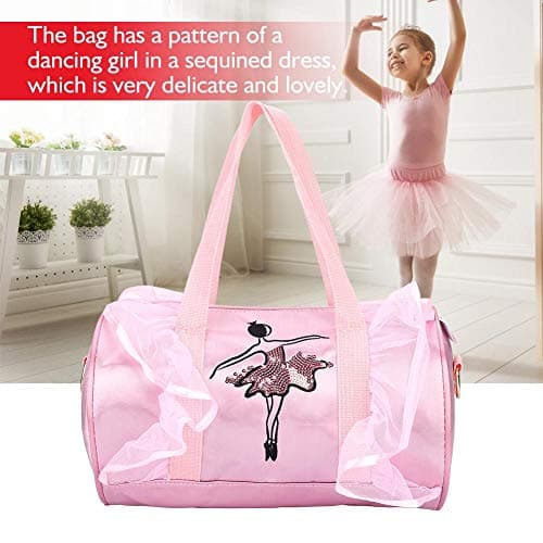 Ballet Princess Dance Bag for Girls with Lace - Crossbody Handbag