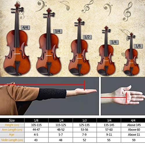 Ktaxon Full Size Acoustic Violin Kit with Case, Bow, and Rosin for Beginner Students