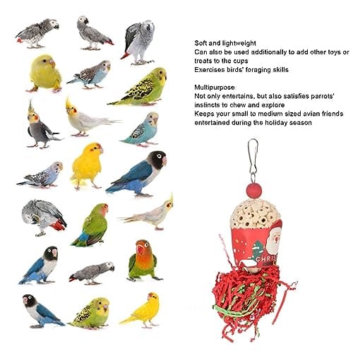 Zerodis Bright Colors Bird Chewing Toy for Relieving Boredom