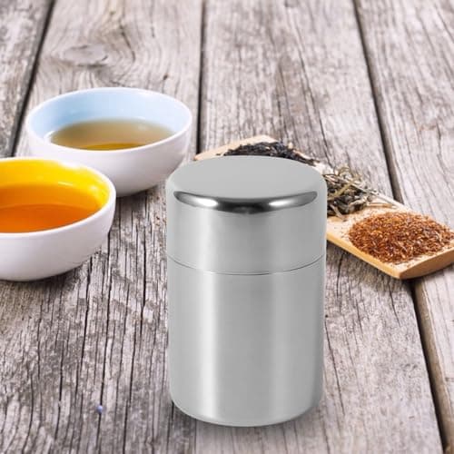 Stainless Steel Tea Canister for Tea, Coffee & Spices