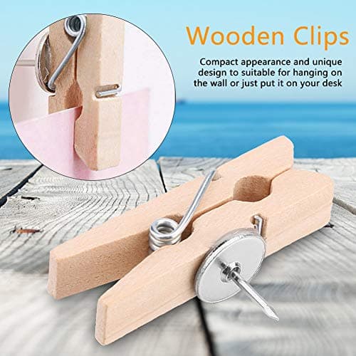 Wooden Clothespins for Crafts and Hanging Clothes