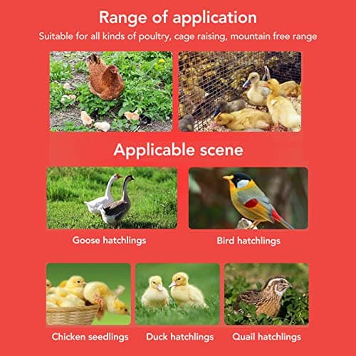 Zerodis Plastic Poultry Waterer & Food Feeder Kit for Chickens and Ducks