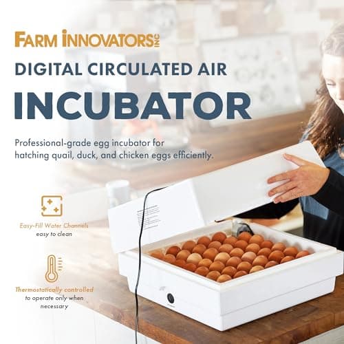 Farm Innovators 2450 Pro Series Automatic Egg Incubator, 41 Egg Capacity