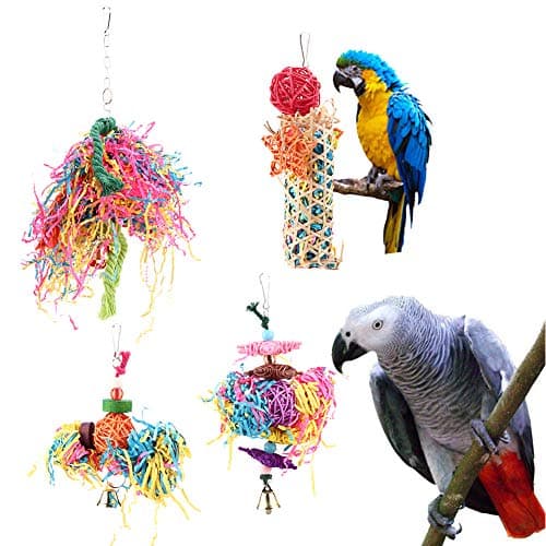 Colorful Hanging Chewing Toys for Pet Birds