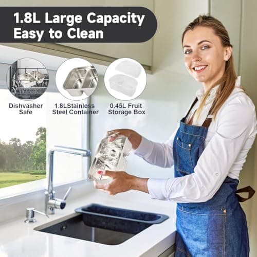 Fast Portable 1.8L 80W Heated Lunch Warmer with 2 Compartments