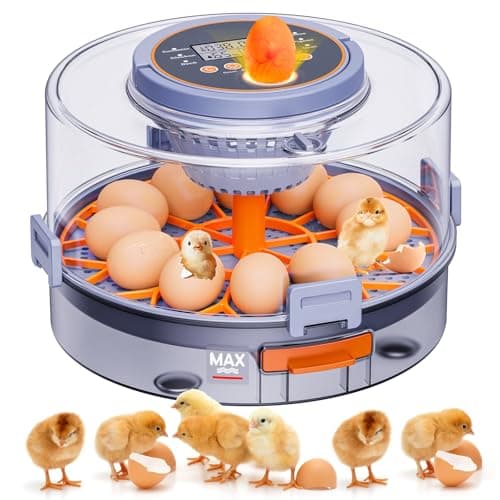 12-Egg Automatic Turning Incubator for Hatching Chickens, Ducks, Quail, Geese