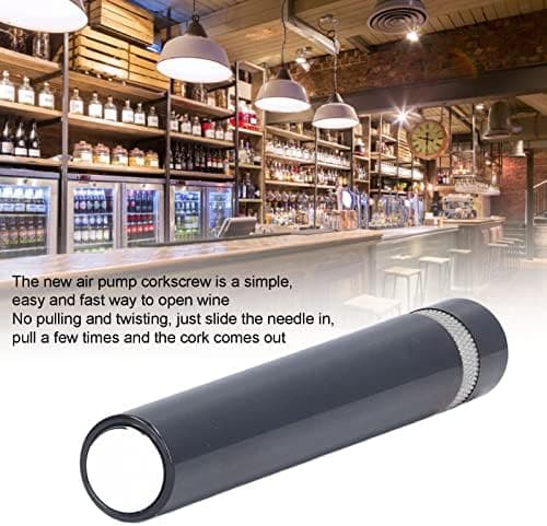 Zerodis Needle Type Wine Bottle Opener, Easy Cork Remover Corkscrew, Travel Portable Pocket Air Pressure Pump Wine Bottle Opener for Home, Restaurant and Party(Silver)
