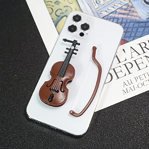 Miniature Violin Set: 20 Tiny Violins for Dollhouse, Fairy Garden, and Holiday Decor