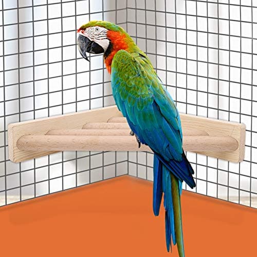 Wooden Standing Ladder Perch for Cage Birds Bridge Bridges