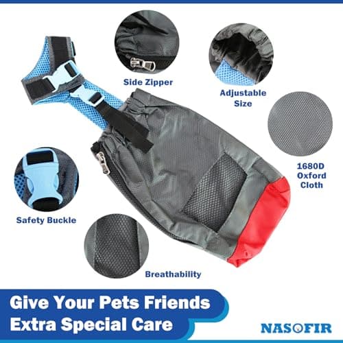 Adjustable Drag Bag for Paralyzed Dogs' Rear Legs - Comfortable Indoor Wheelchair Alternative for Disabled Pets (XL)