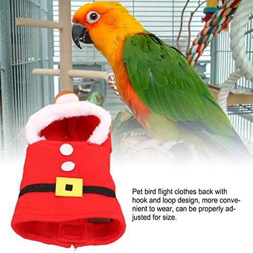 Zerodis Bird Clothes, Cute Warm Plush Hoodie for Christmas Party, Birthday, Pet Shows, Cosplay (XS)