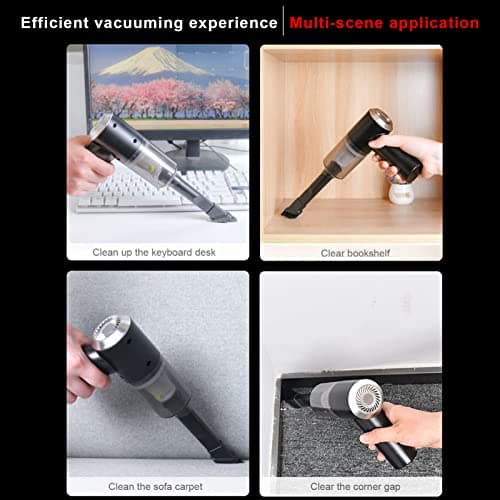Zerodis Mini Handheld Vacuum Cleaner with LED Lights