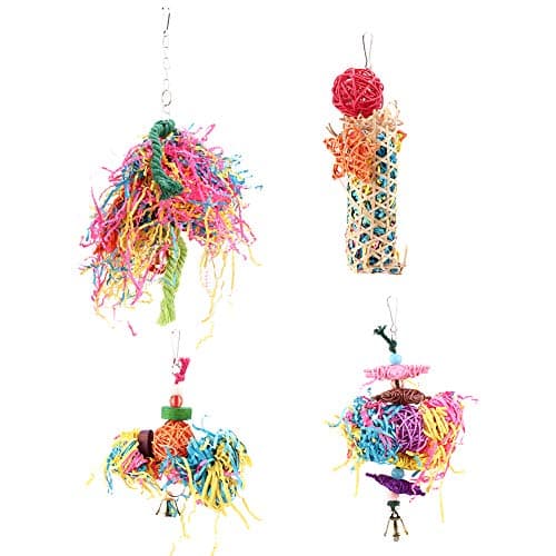 Colorful Hanging Chewing Toys for Pet Birds