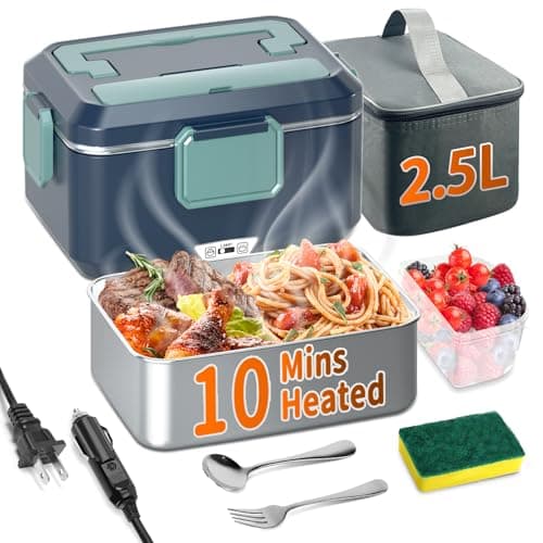 1.8L 100W Fast Self-Heating Lunch Box for Adults Blue — Blue