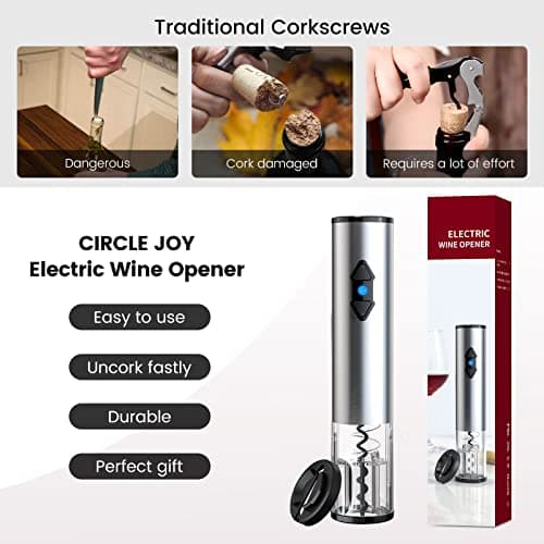 Circle Joy Battery-Powered Electric Wine Opener