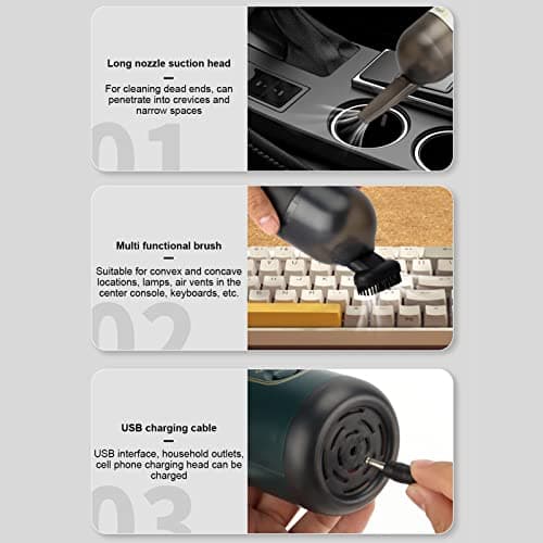 Zerodis Mini Vacuum Cleaner for PC & Laptop (Green)