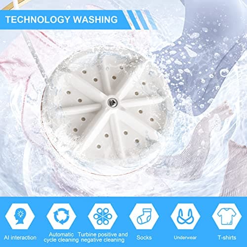 Ultrasonic Mini Portable Washer Disinfects with USB, Suitable for Home, Travel, and More