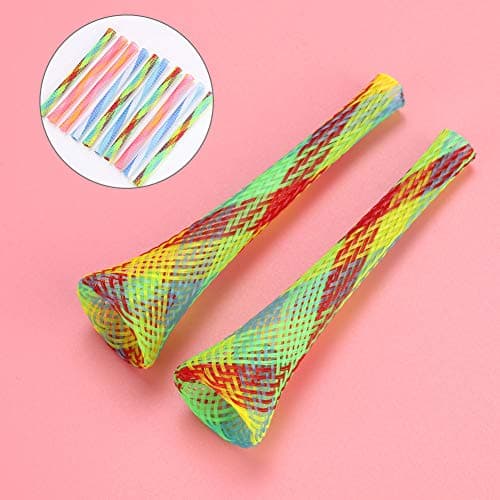 Zerodis 10Pcs Interactive Colorful Spring Cat Toys