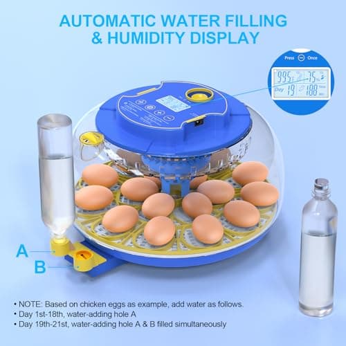 18 Egg Incubators with Automatic Turning & Temperature Control