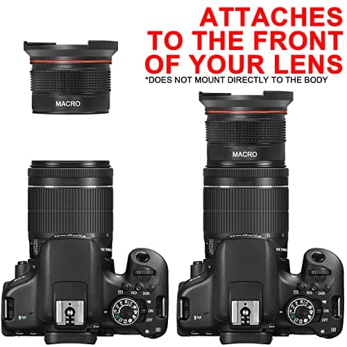Nikon D5x00 Series Compatible 52mm 0.35x Fisheye Wide Angle Lens