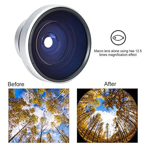 37mm 0.25X Super Fisheye Lens with Removable Macro for Wide-Angle Photography