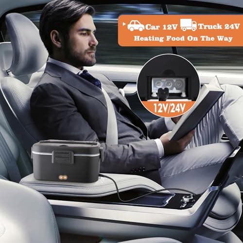 Nifogo Dual 1.8L Portable Heated Lunch Box 80W for Adults
