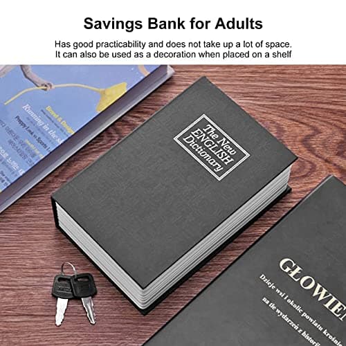 Secure Book with Combination Lock for Jewelry and Cash