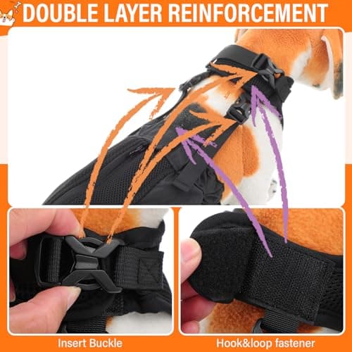 Adjustable Dog Drag Bags for Paralyzed Rear Legs - 4 Packs, Breathable Protection for Disabled Pets (Medium)