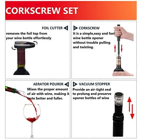Efficient Corkscrew Bottle Opener Set for Wine Lovers