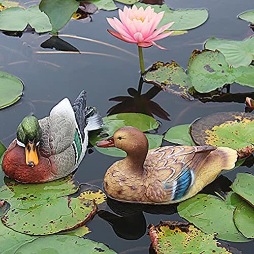 Zerodis Mini Duck Garden Statue for Outdoor Patio Yard Art