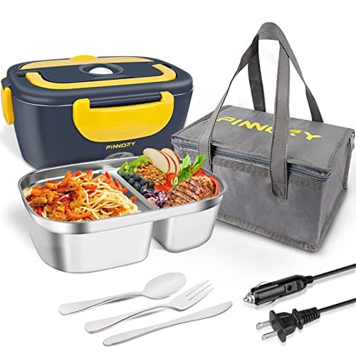Electric Lunch Box 3-in-1 Warmer, 80W Food Heater for Car, Home & Truckers
