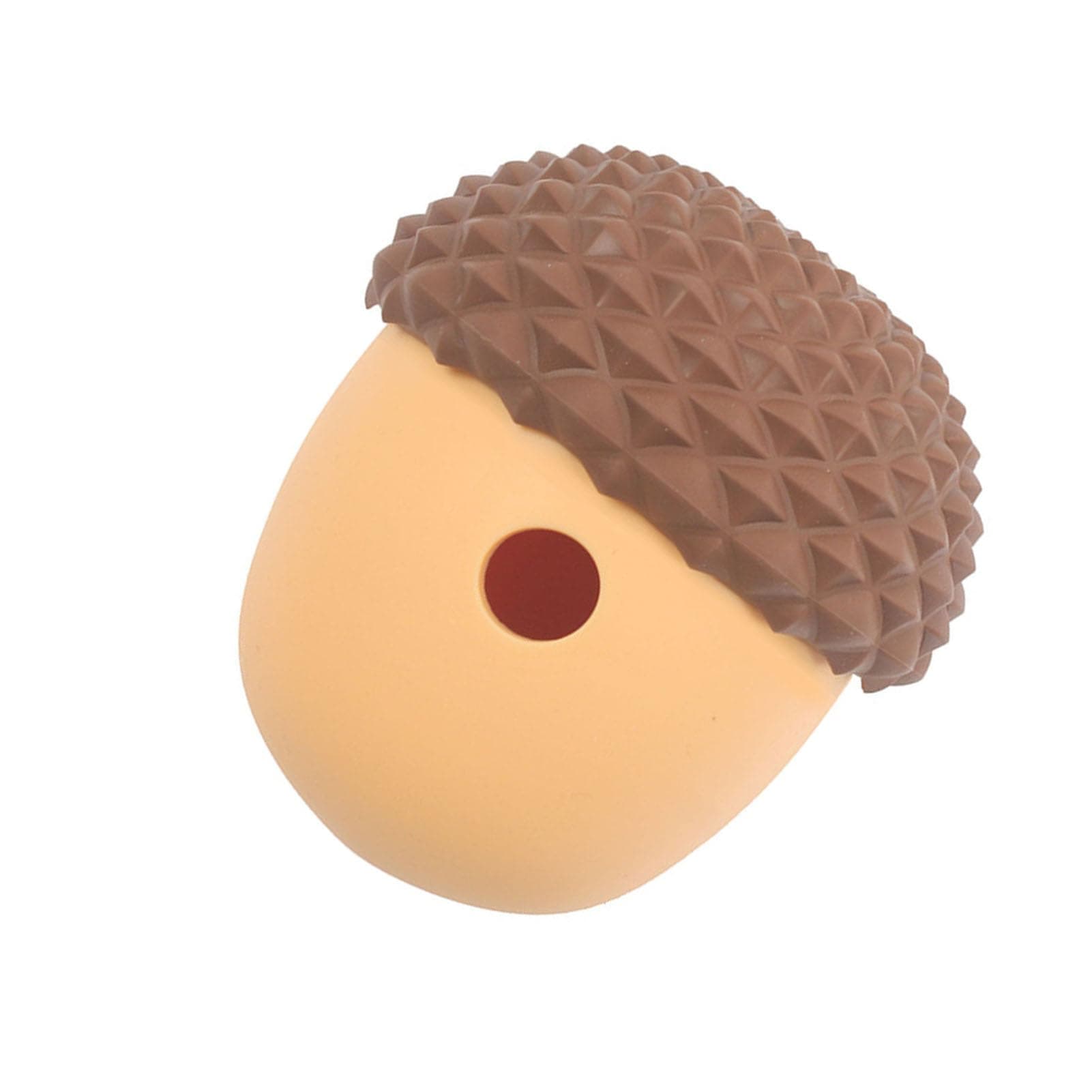 Cute Coffee Acorn Silicone Dog Puzzle Feeder Toy